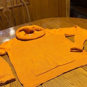Old Navy Orange Turtleneck Sweater